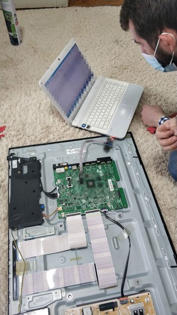 Прошивка телевизора Samsung программатором