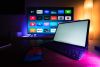 wireless keyboard with touchpad smart TV living room