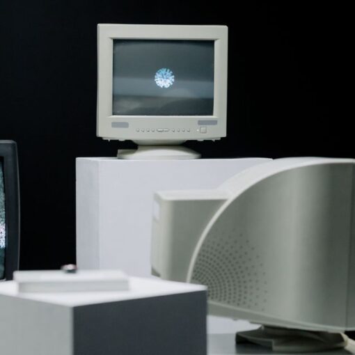 old computer monitor converted to smart TV streaming device